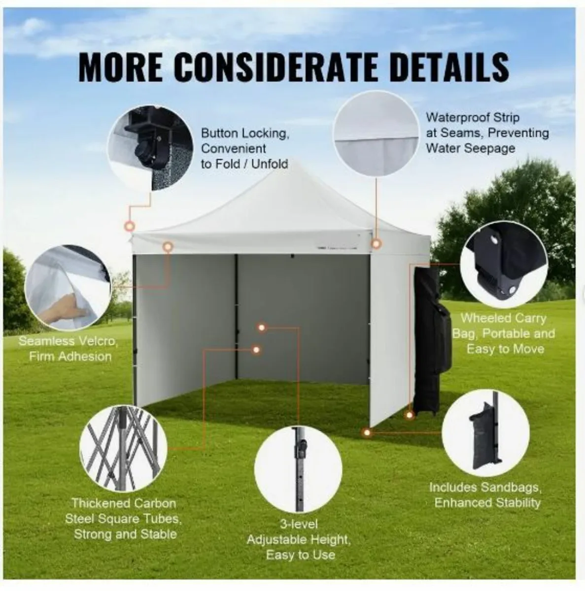 Pop Up Canopy Tent Outdoor Gazebo - Image 2