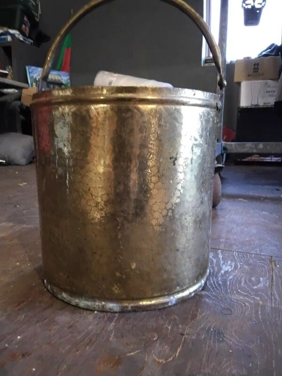 brass coal bucket - Image 1