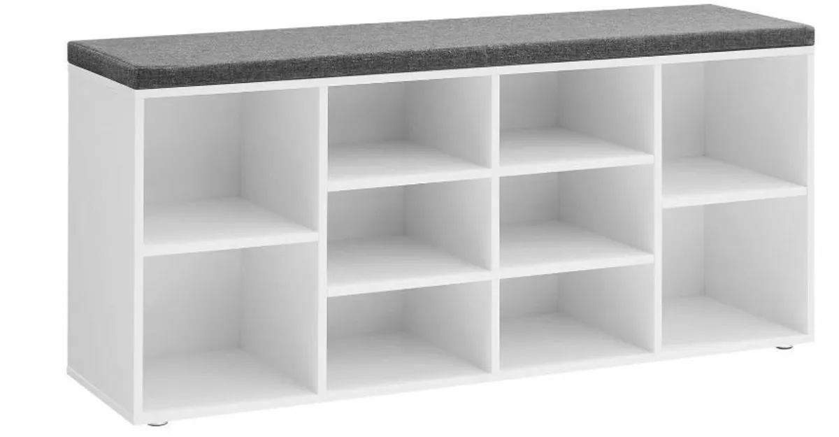 Shoe Bench, Shoe Rack with Seat - Image 1