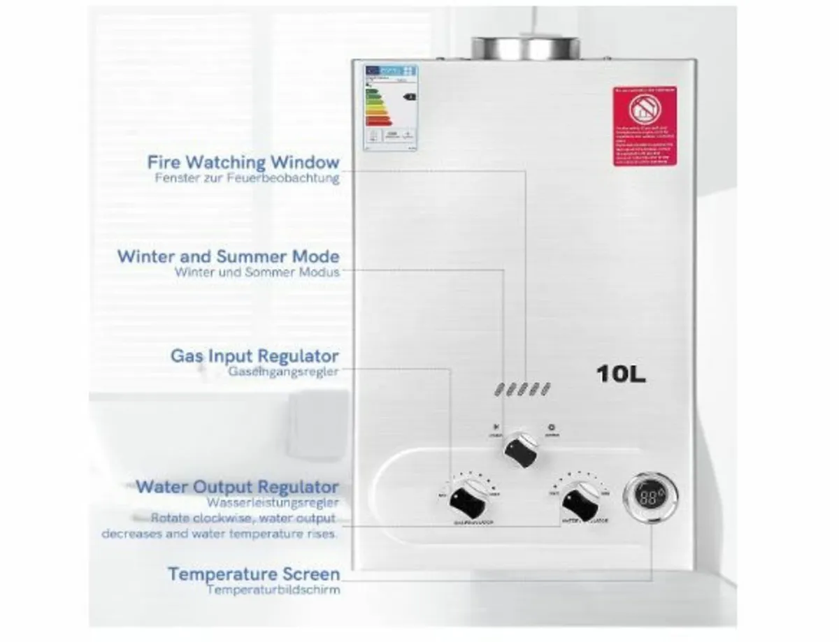 10 L Gas Instantaneous Water - Image 2
