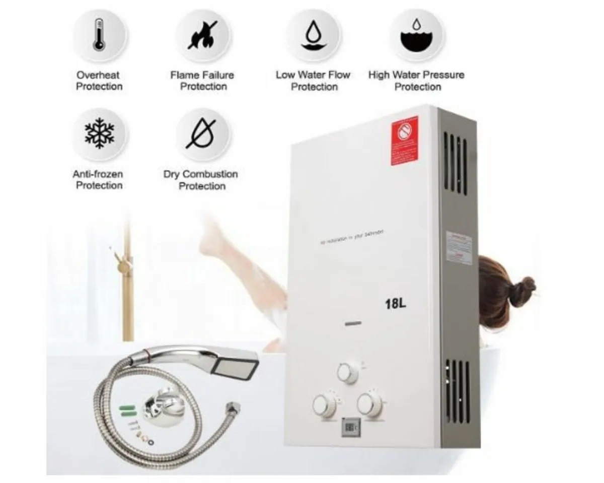 18L 36KW Gas Instantaneous Water Heater - Image 2
