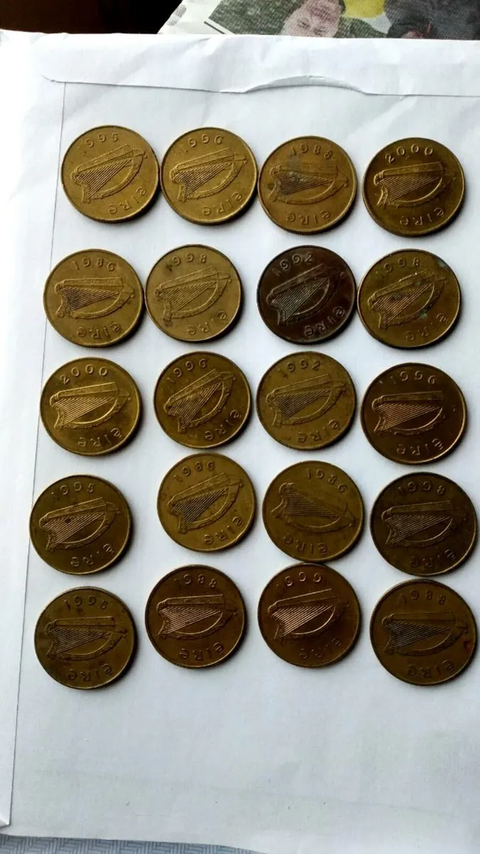20.  20p  Irish coins - Image 2