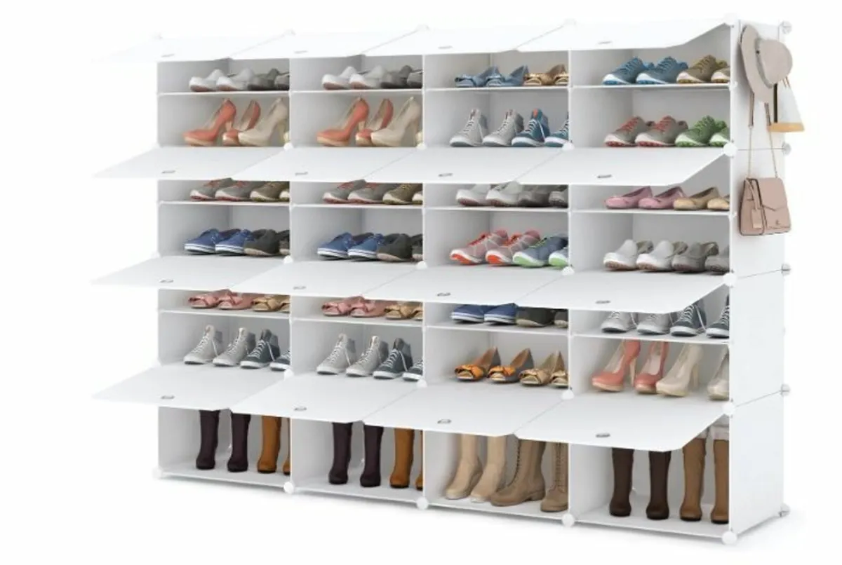 Shoe Rack, Shoe Cabinet 56 Pairs of Shoes - Image 3
