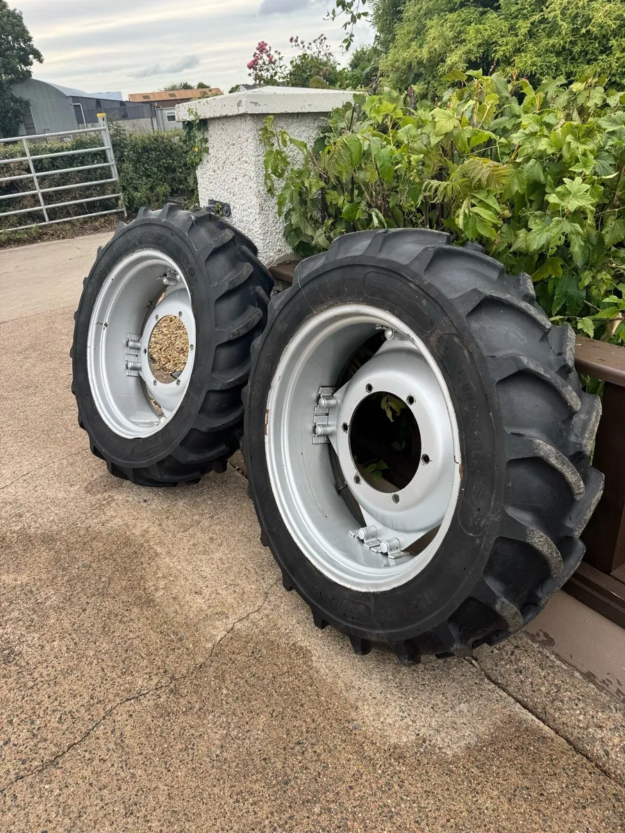 Set of 11.2 28 tyre and rims - Image 1