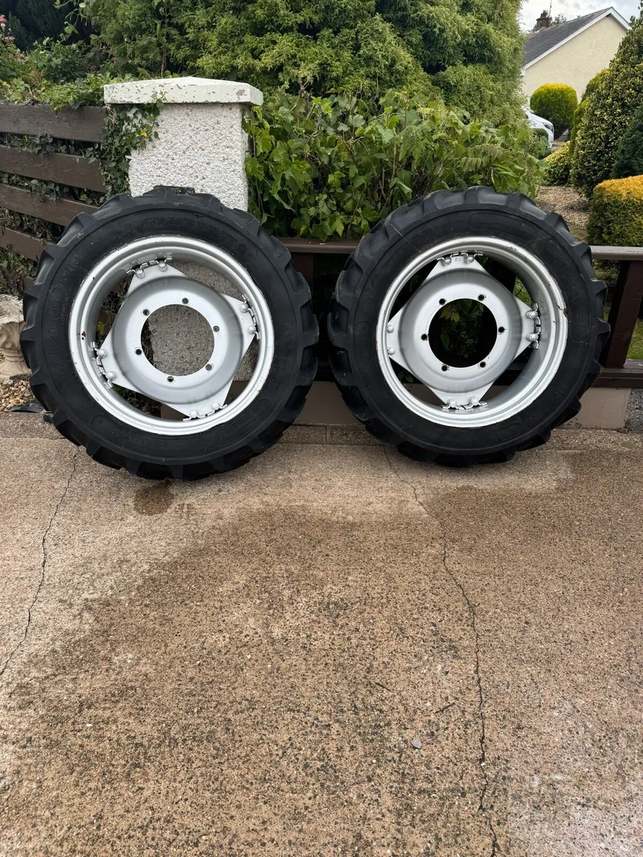 Set of 11.2 28 tyre and rims - Image 2