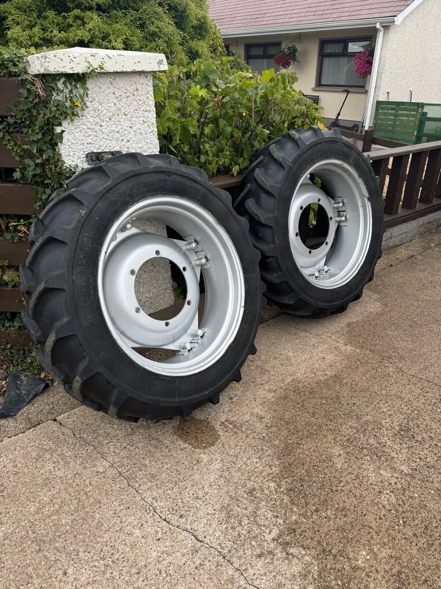 Set of 11.2 28 tyre and rims - Image 3