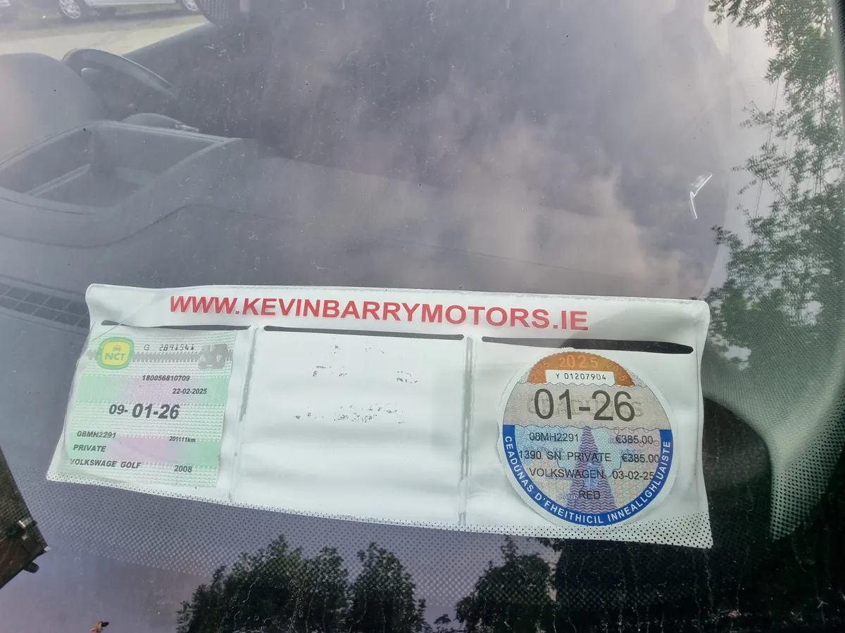 Volkswagen Golf 2008 gt nct&tax €2999 no offers - Image 3