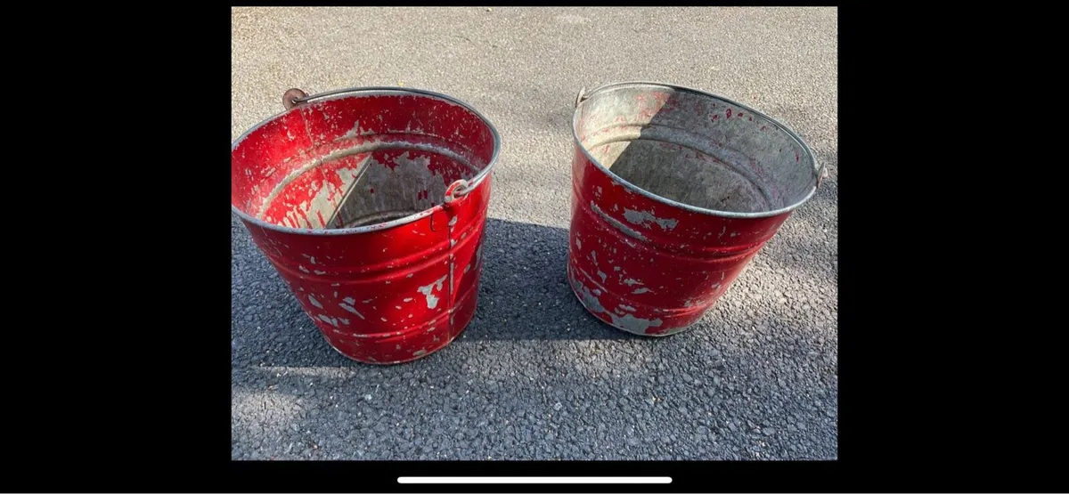 Fire / coal buckets x 2
