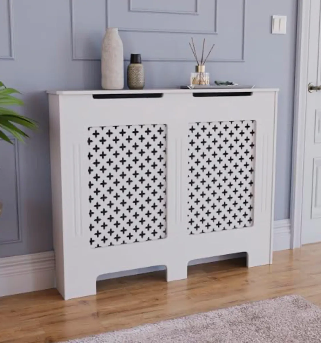 White Radiator Cover - Size Medium - Image 1