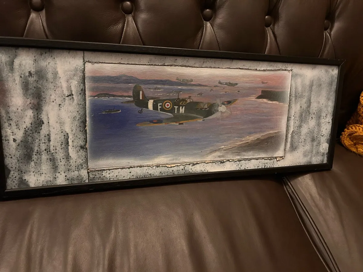 Amateur original spitfire painting - Image 1