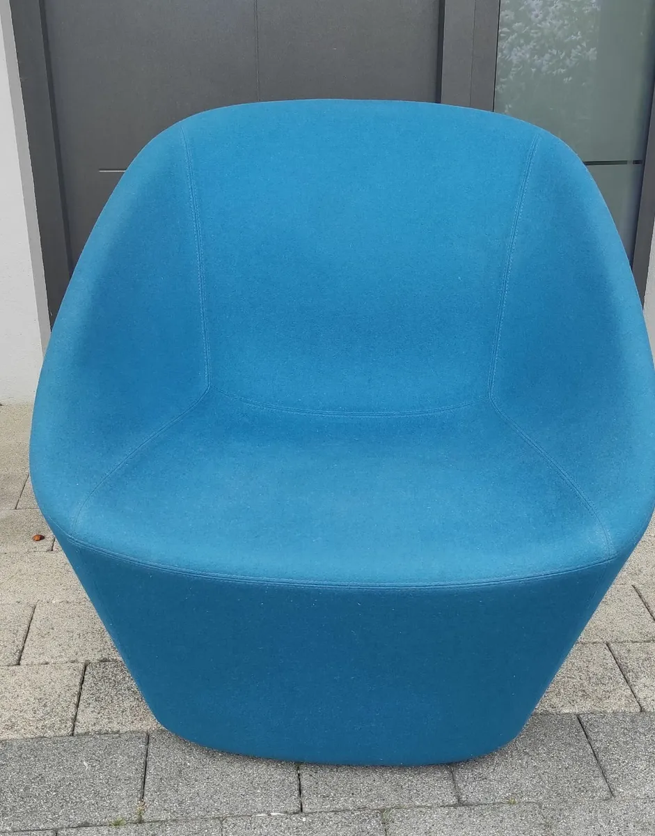 Pedrali Lounge Blue Armchair - Image 1