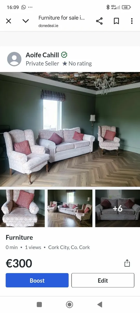 3 piece suite of furniture - Image 2