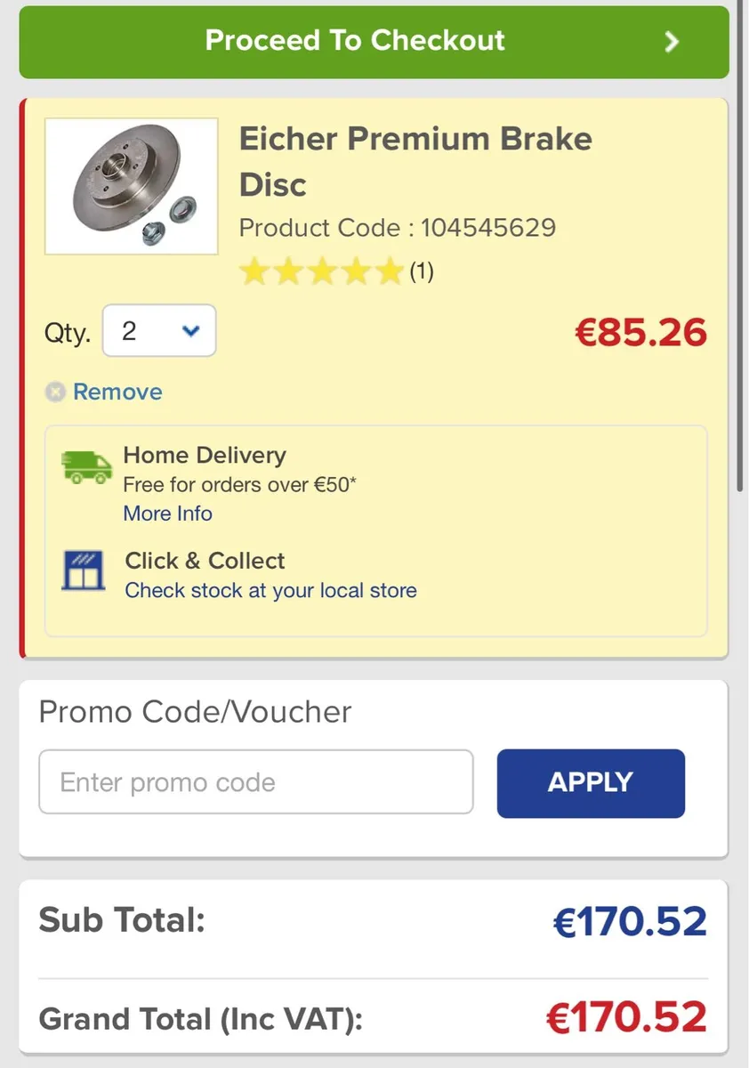 Peugeot/Citroen Rear Brake Discs - Image 2