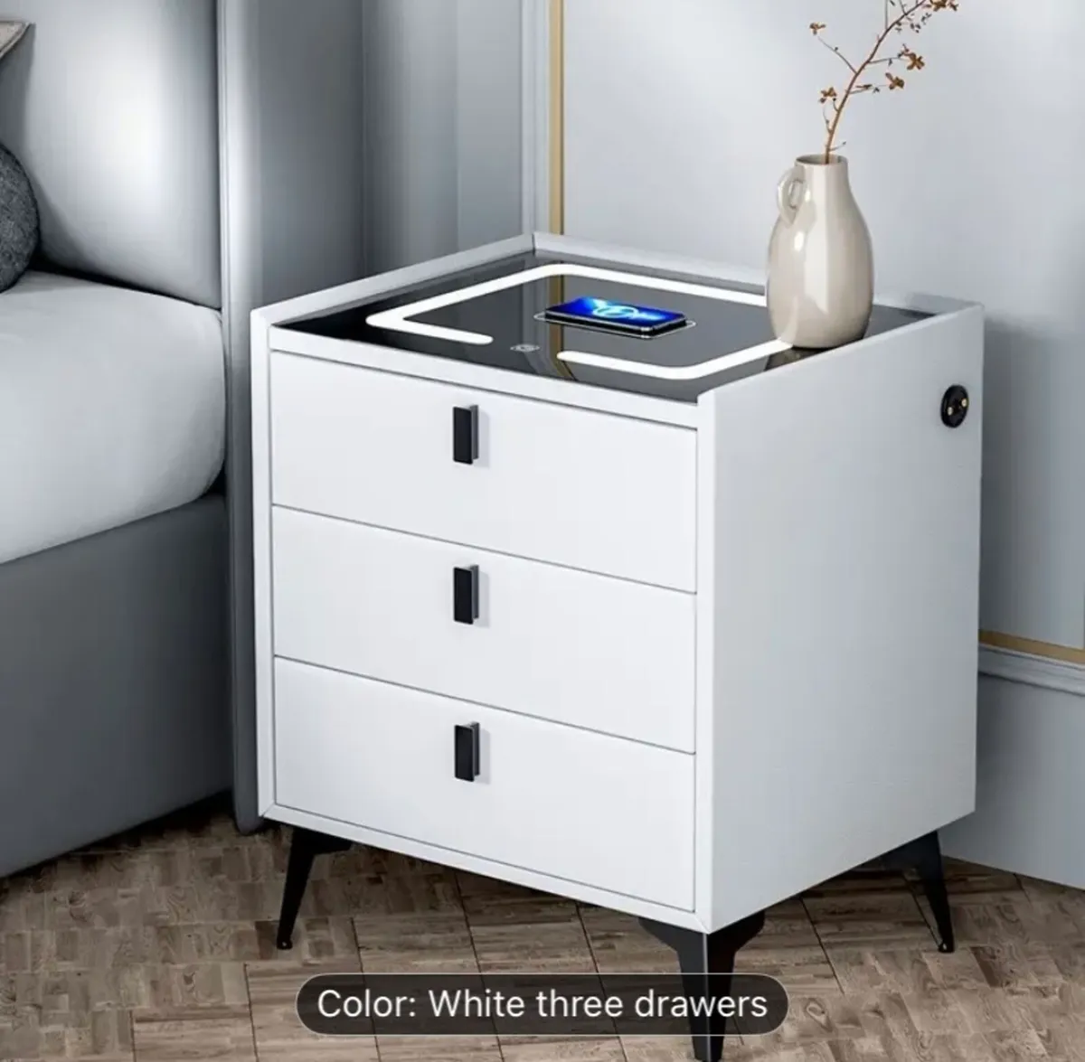Bedside Table with drawers - Image 2