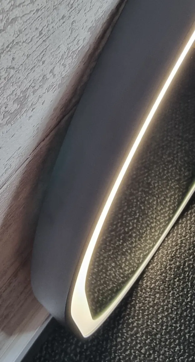 LED Bathroom Mirror Black Frame Sensor 60x80cm - Image 3