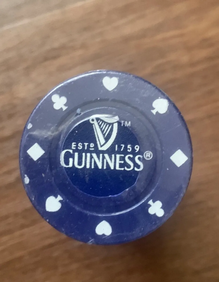 Official Guinness Poker Chips unopened (can post) - Image 1