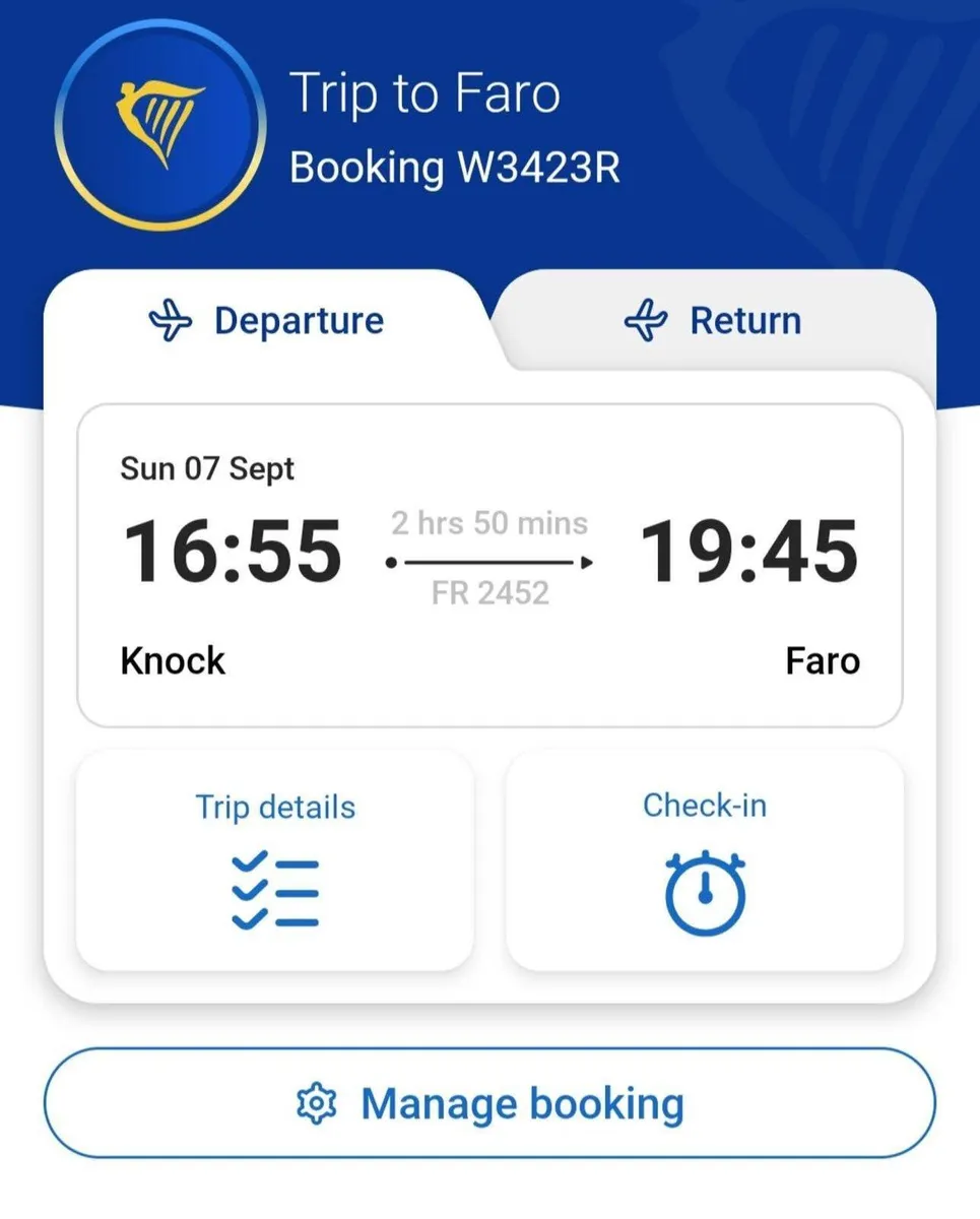2x Return Tickets Knock to Faro (Sept 07 - 12) - Image 3
