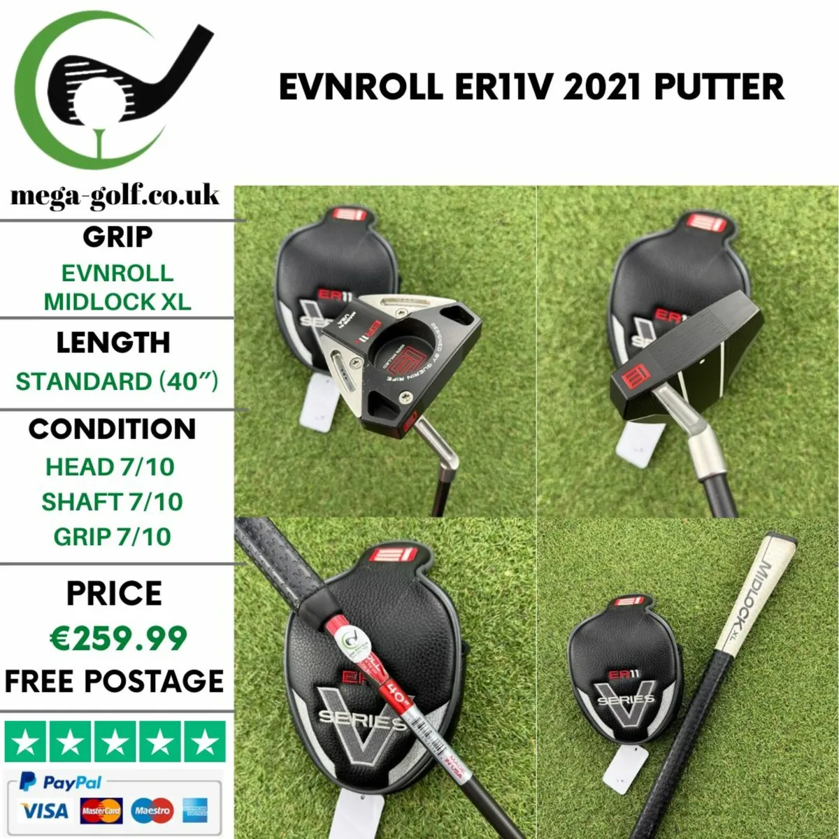EVNROLL ER11V 2021 PUTTER / 40″ - Image 1