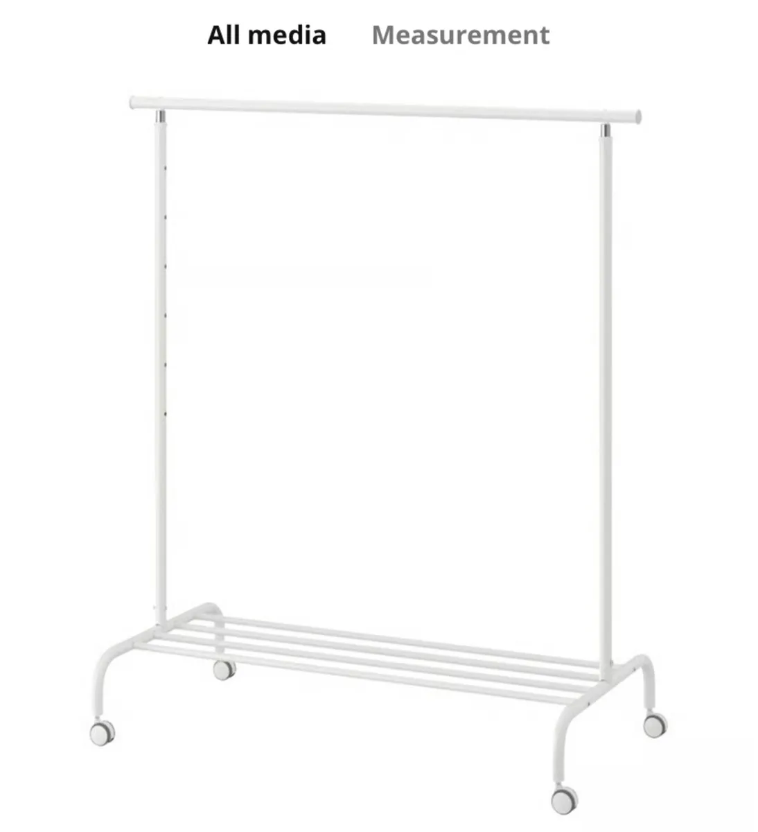 Clothing rail / clothes garment rack - Image 1