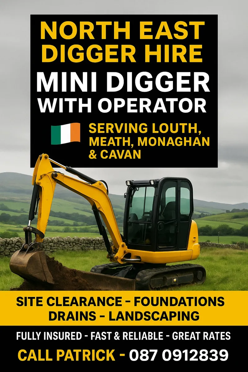 Mini diggers for hire - Image 4