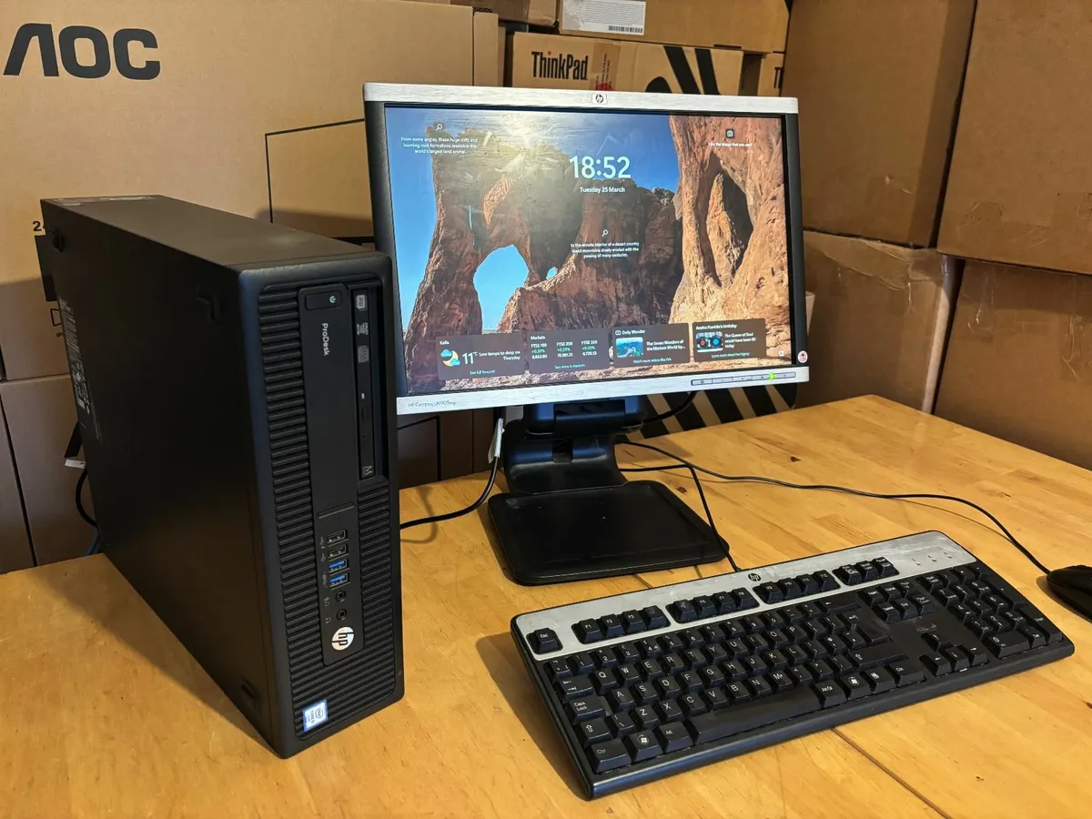 HP Complete PC's-i5-16GB-SSD-Screen-Win 11 Deliver - Image 1
