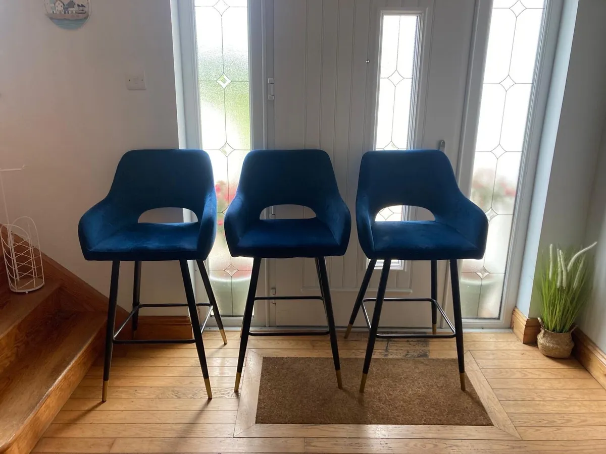 Bar stools - set of 3 - Image 1