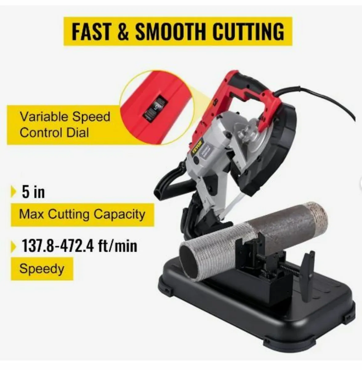 Portable Band Saw, with Removable Alloy Steel - Image 3
