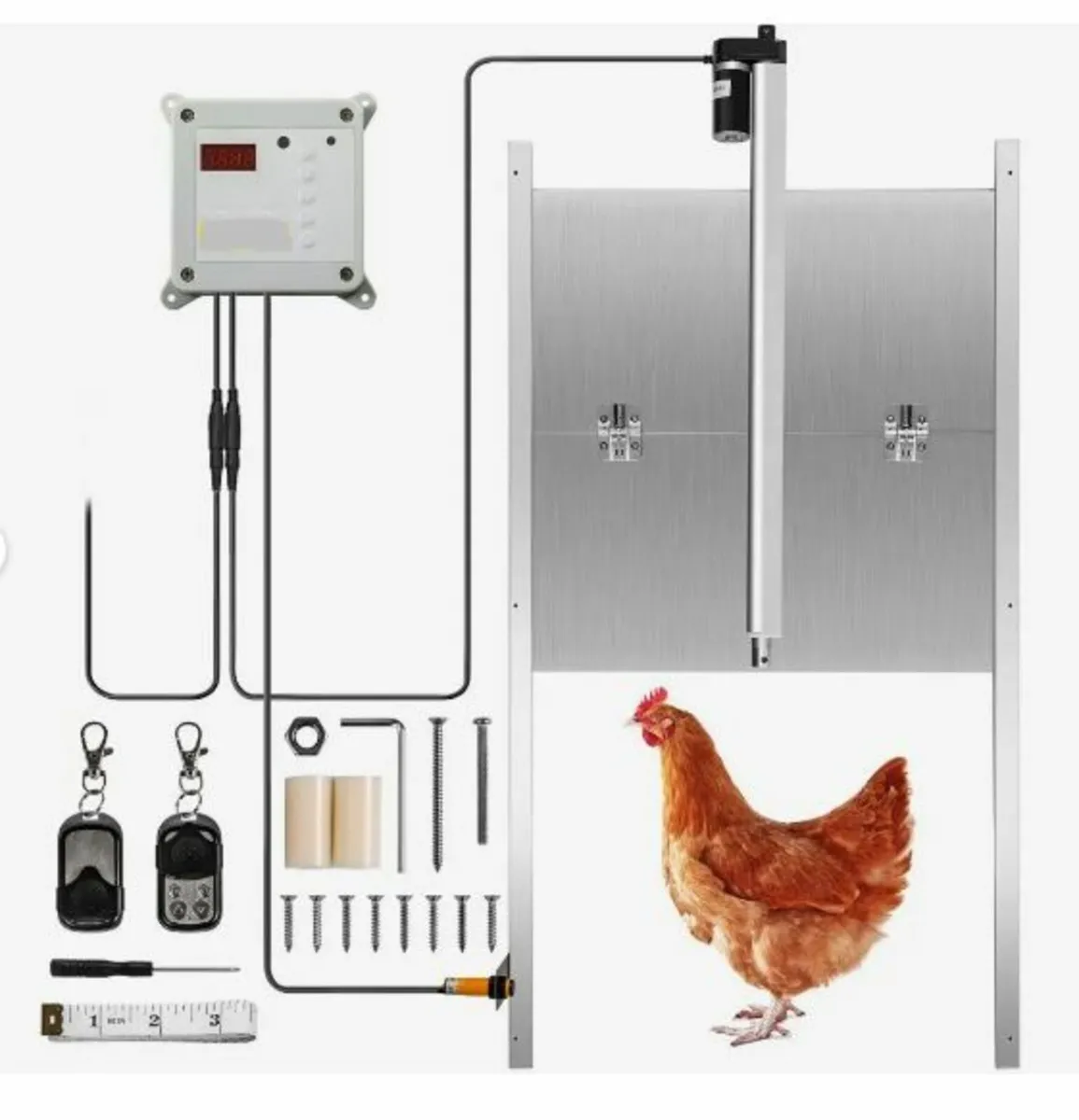 Automatic Chicken Coop Door, Timer and Light - Image 1