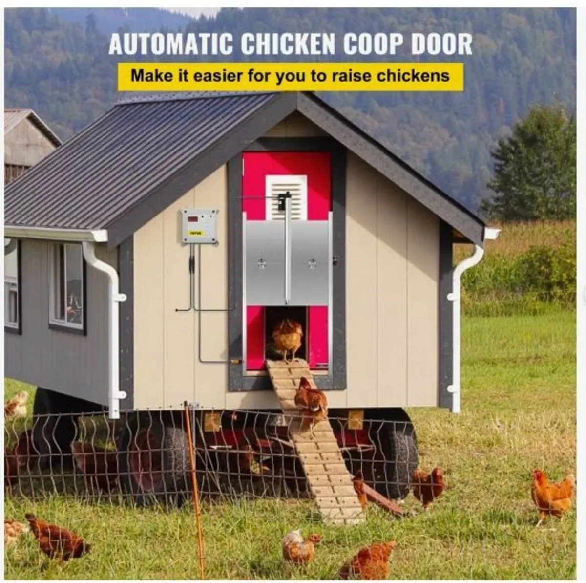 Automatic Chicken Coop Door, Timer and Light - Image 2