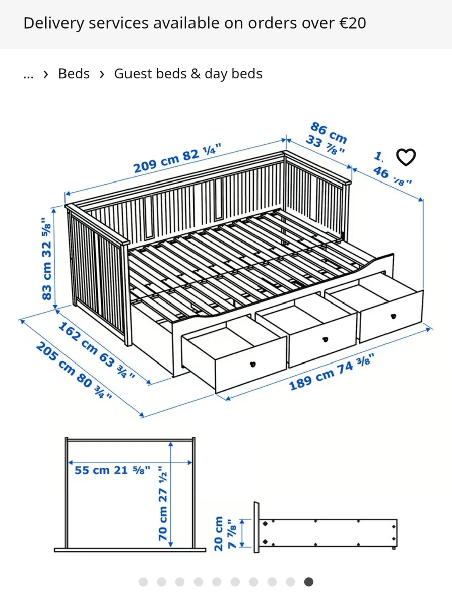 IKEA day bed - Image 4