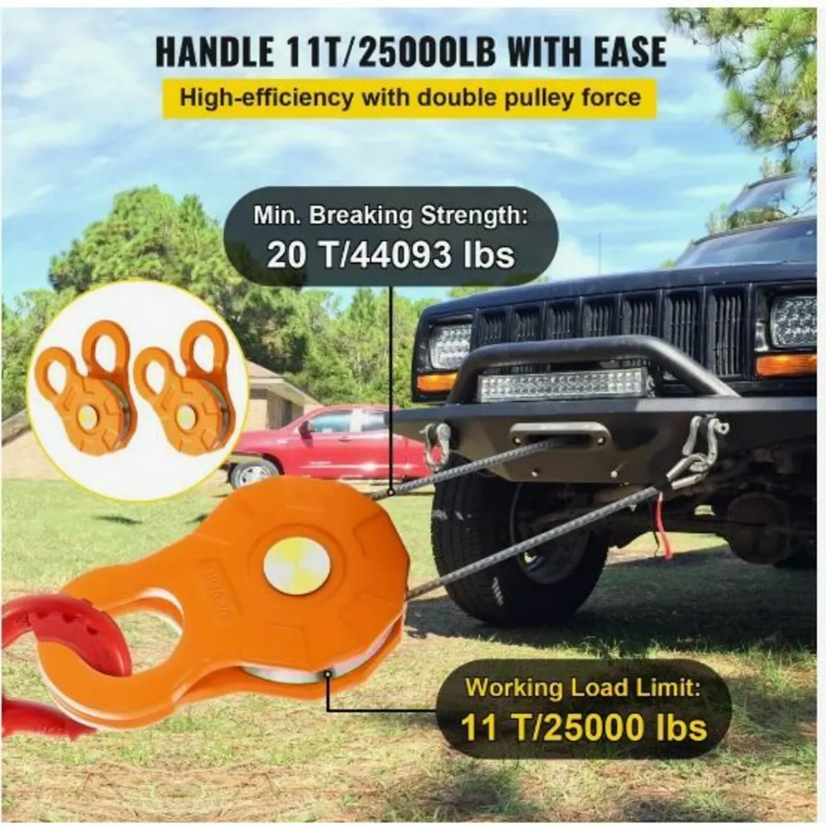 Snatch Block, 11T/25,000 LBS Working - Image 3