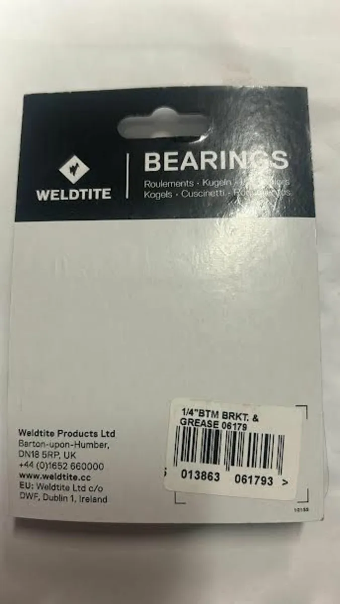 Weldtite bearings 1/4" bottom bracket cages - Image 2