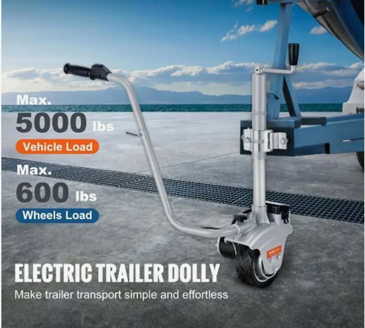 Electric Trailer Dolly, 2268 kg Towing Capacity - Image 4