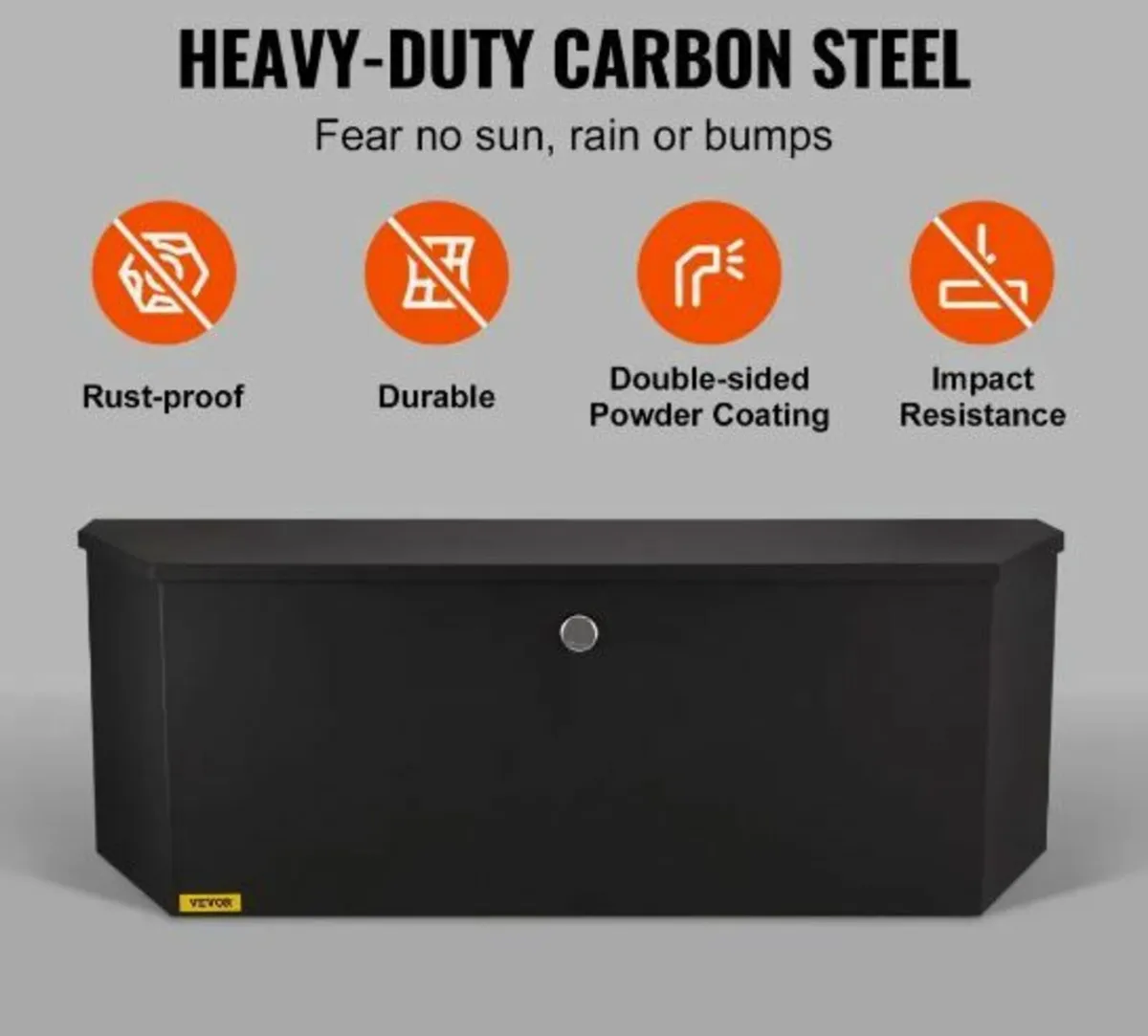 Trailer Tongue Tool Storage Box 36 x 12 x 12 inch - Image 2