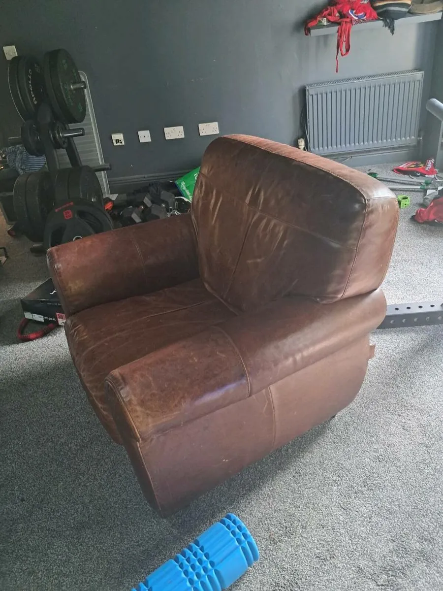 Set of leather couches - Image 4