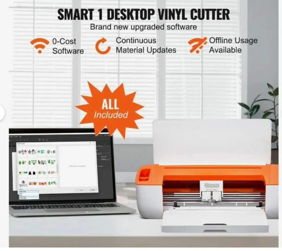 Vinyl Cutter Machine, Bluetooth Connectivity - Image 2