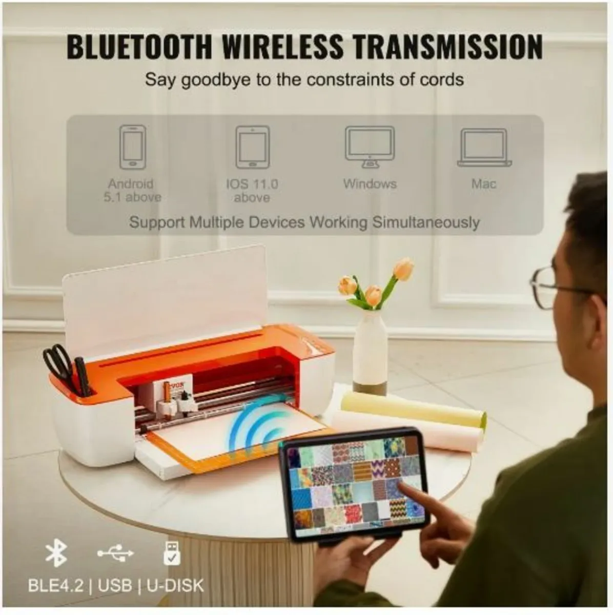 Vinyl Cutter Machine, Bluetooth Connectivity - Image 4