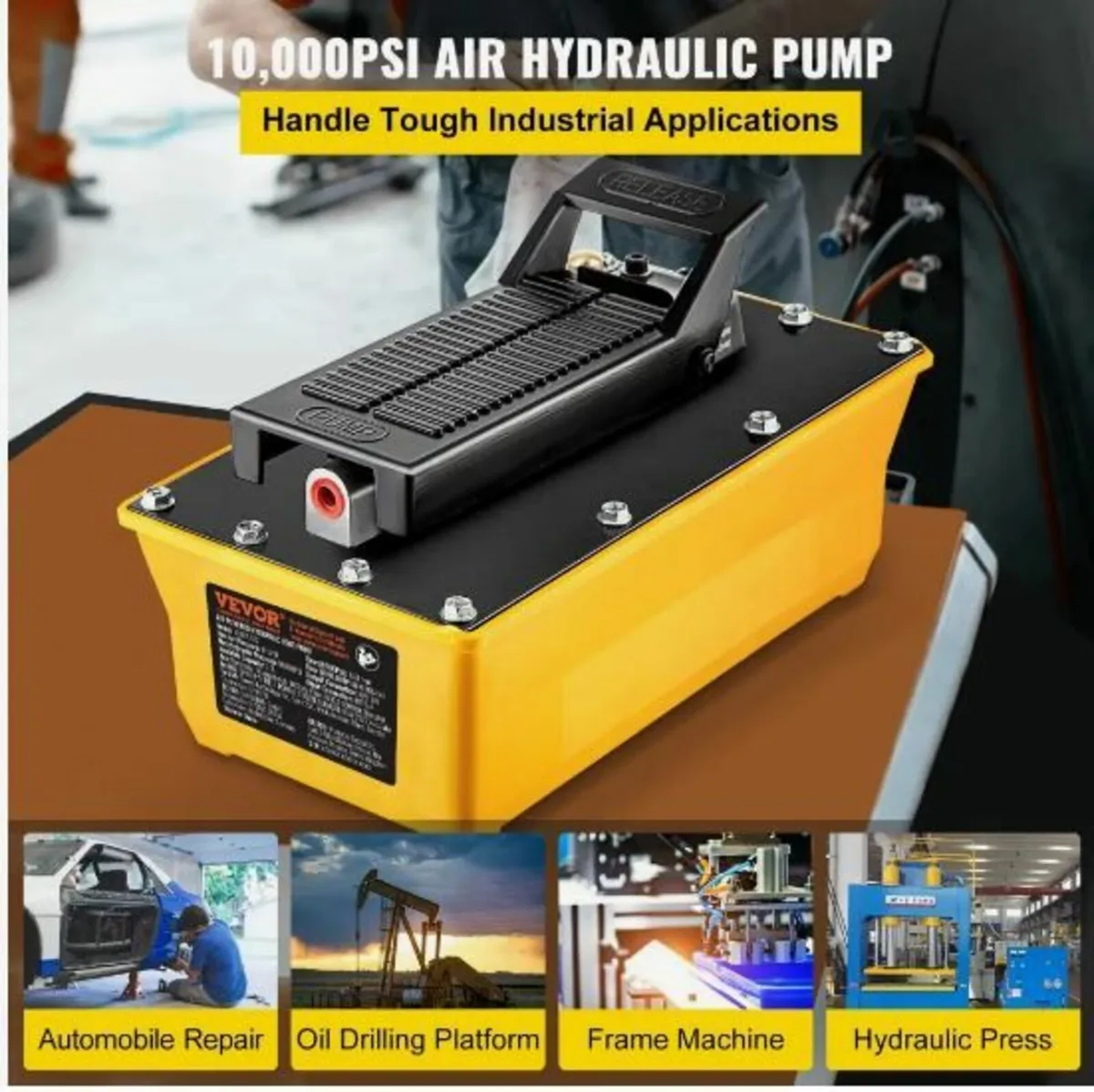 Air Hydraulic Pump, 10,000 PSI Hydraulic - Image 3