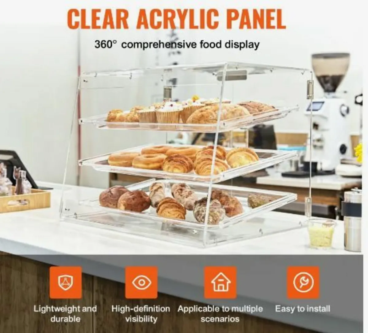 Pastry Display Case, 3-Tier Commercial - Image 2