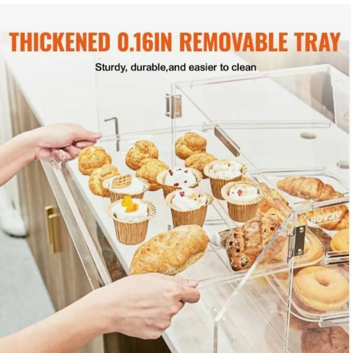 Pastry Display Case, 3-Tier Commercial - Image 3
