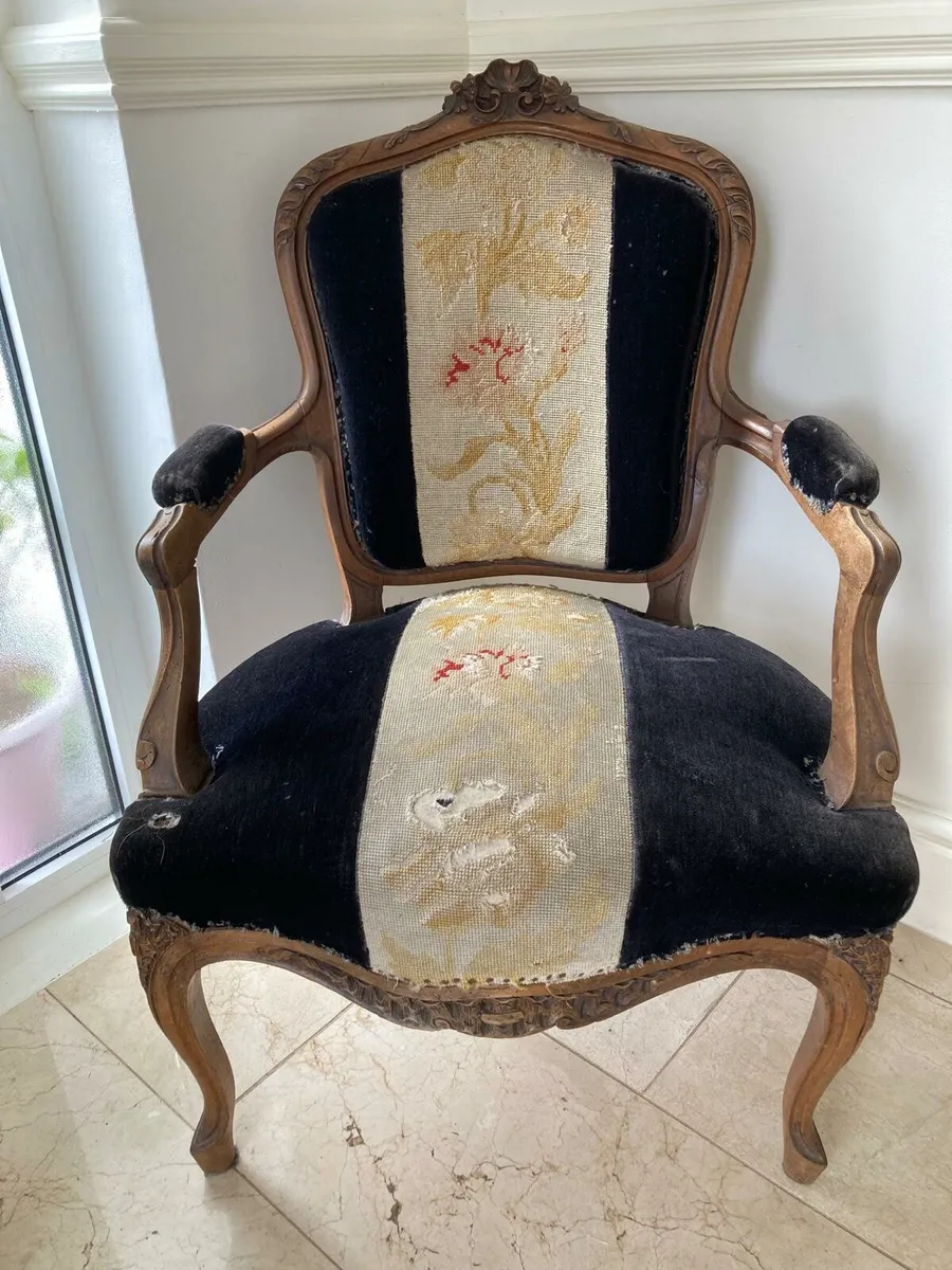 Two French Style Armchairs in good condition. - Image 1
