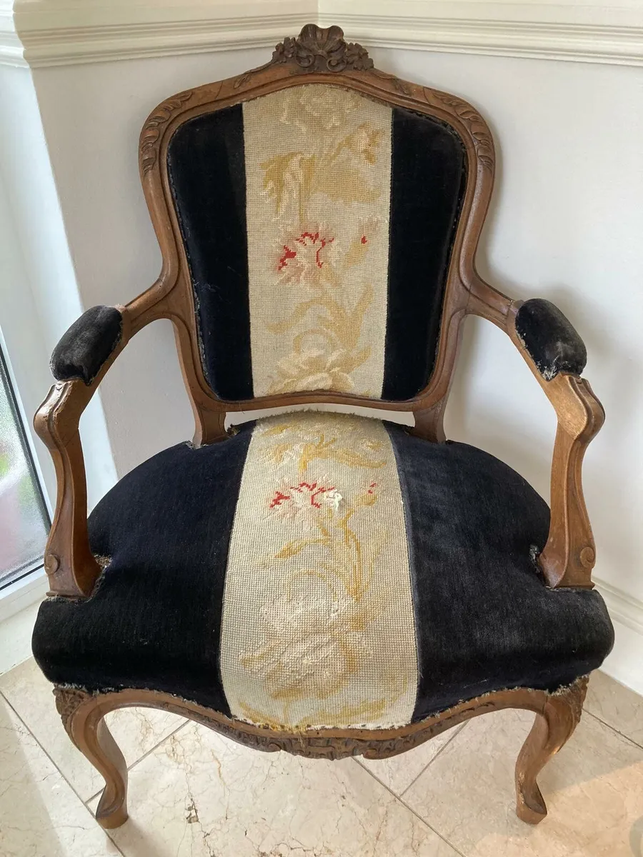 Two French Style Armchairs in good condition. - Image 2