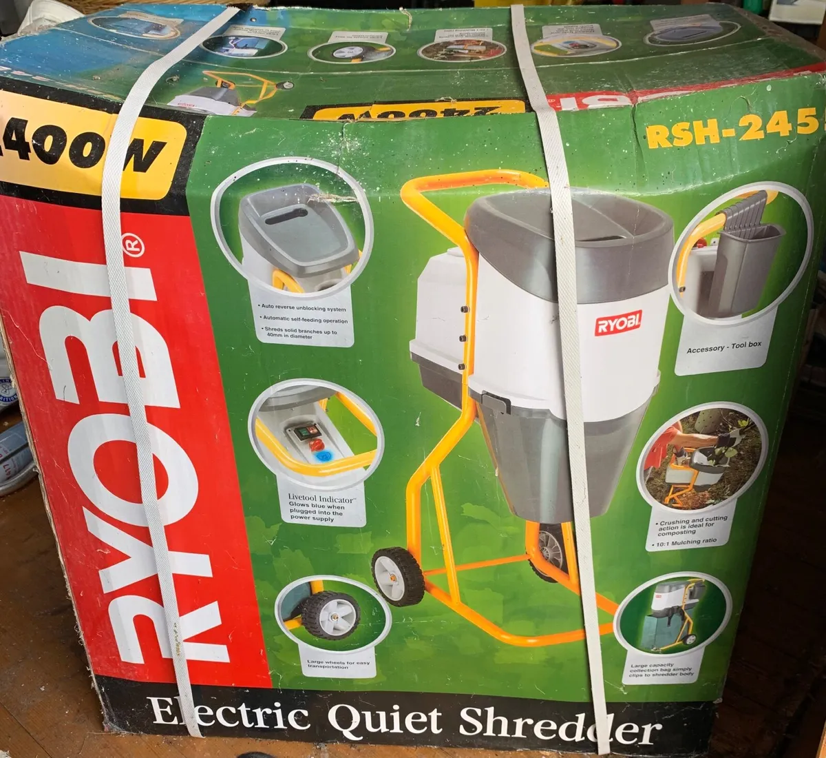 RYOBI electric quiet shredder RSH-2455. 2400W - Image 3