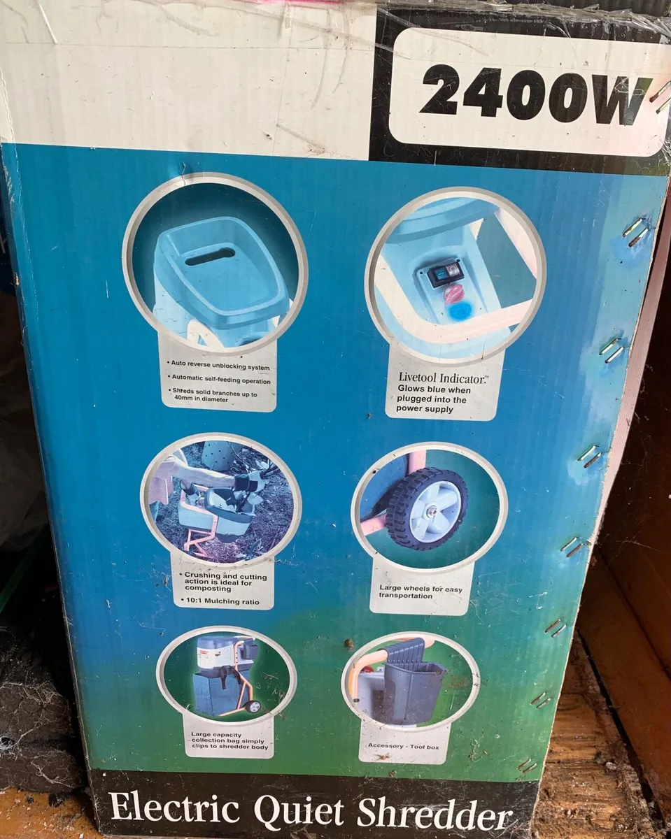RYOBI electric quiet shredder RSH-2455. 2400W - Image 4