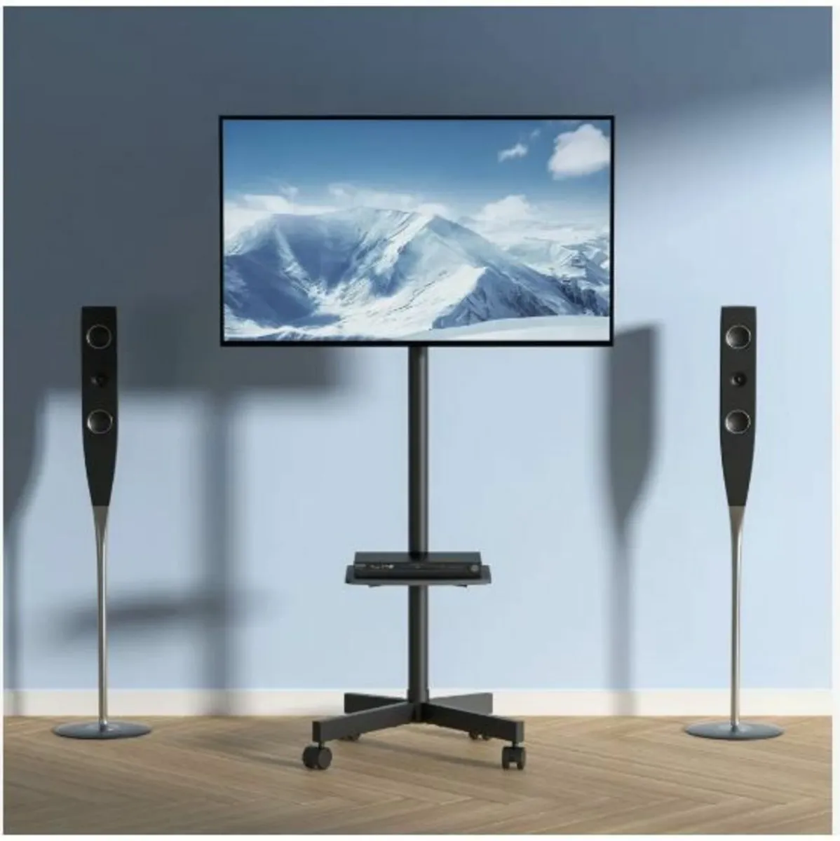 Mobile TV Stand, Mobile TV Cart for 23 to 60 inch - Image 2