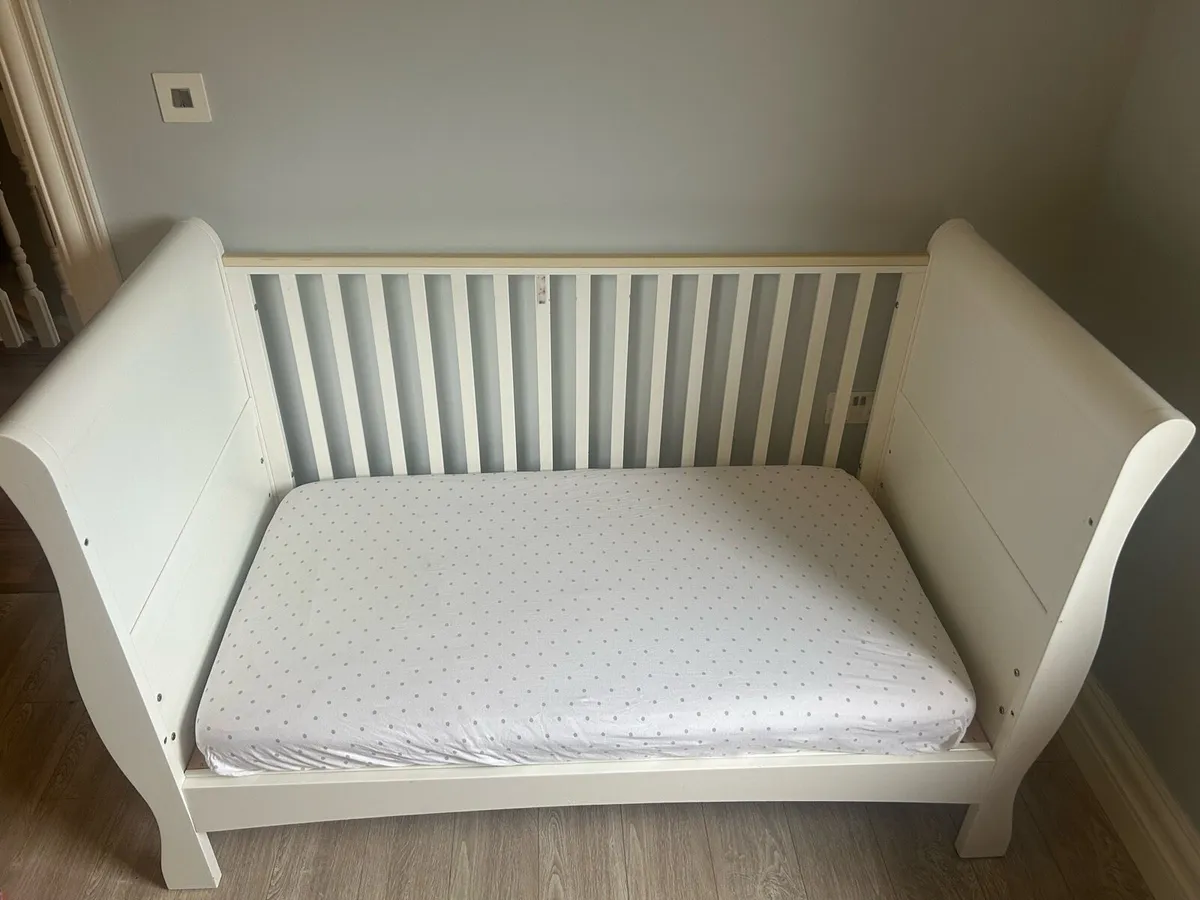 Sleigh Cotbed white - Image 2