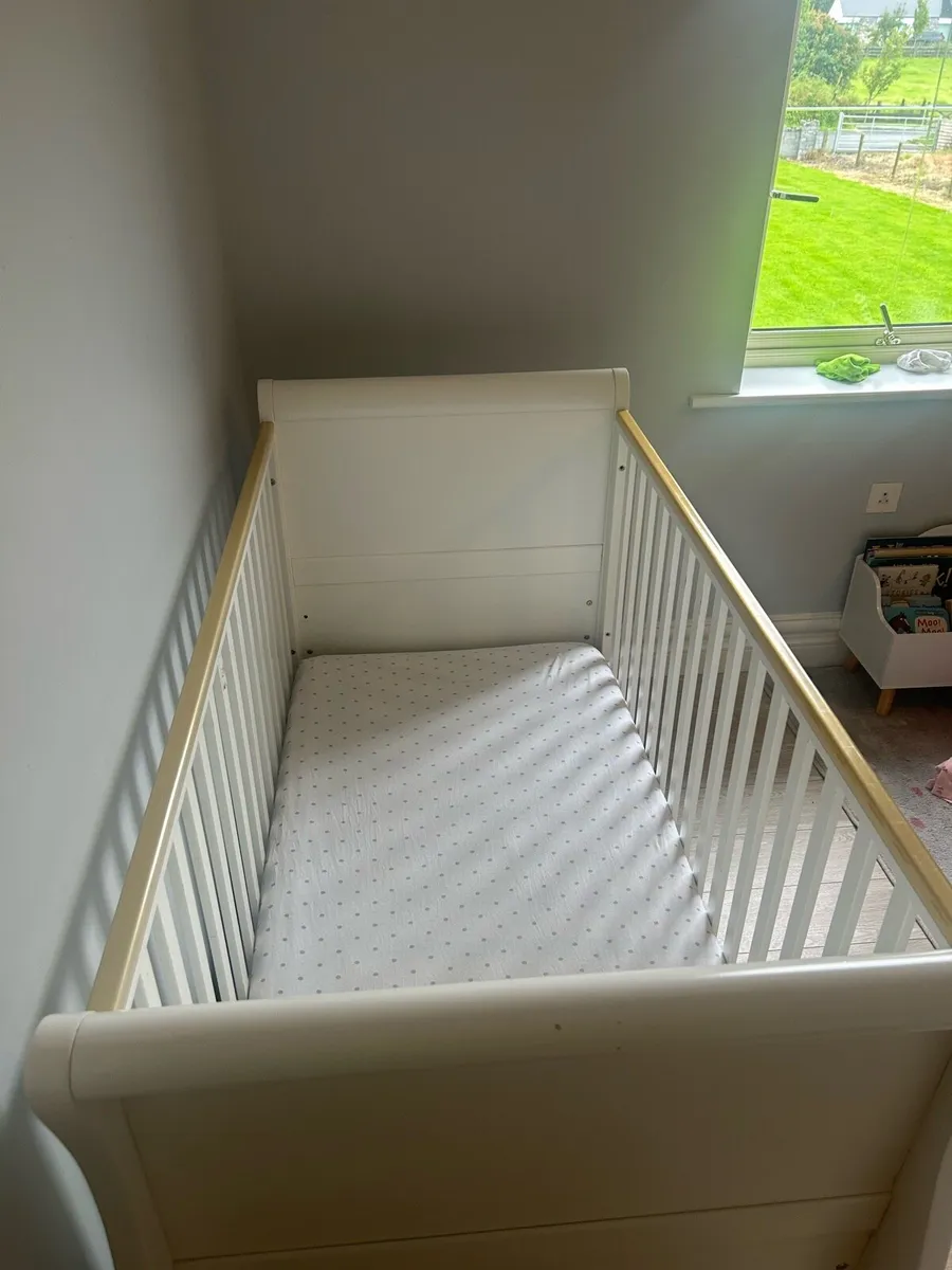 Sleigh Cotbed white - Image 3