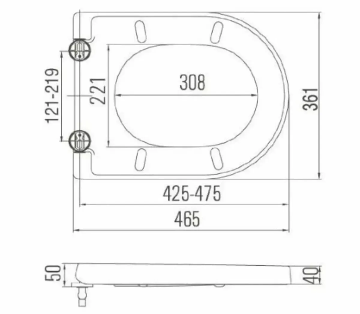 Cover Close Toilet Seat Soft System Lid - Image 3