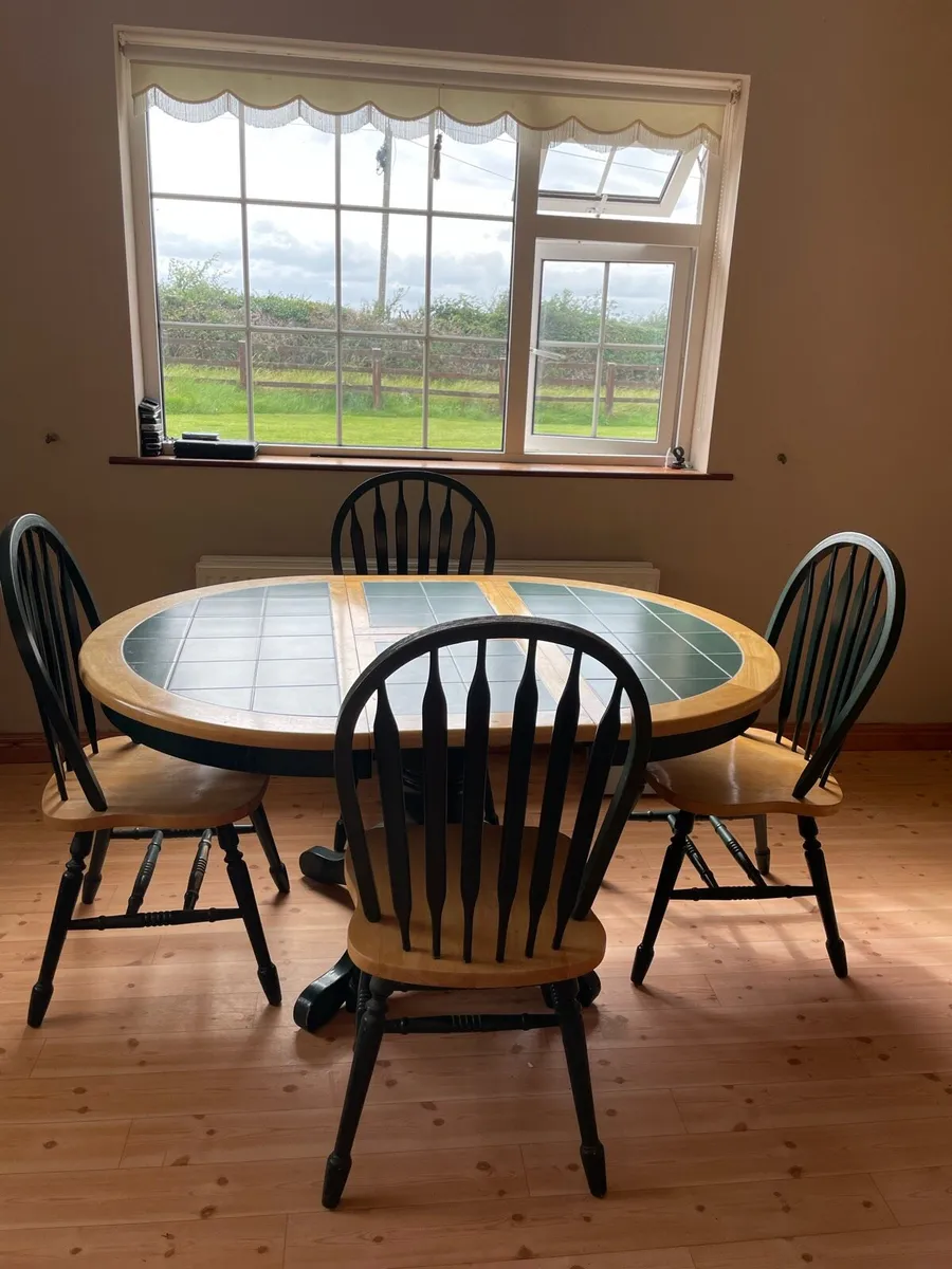 Extendable Dining Table and Chairs - Image 2