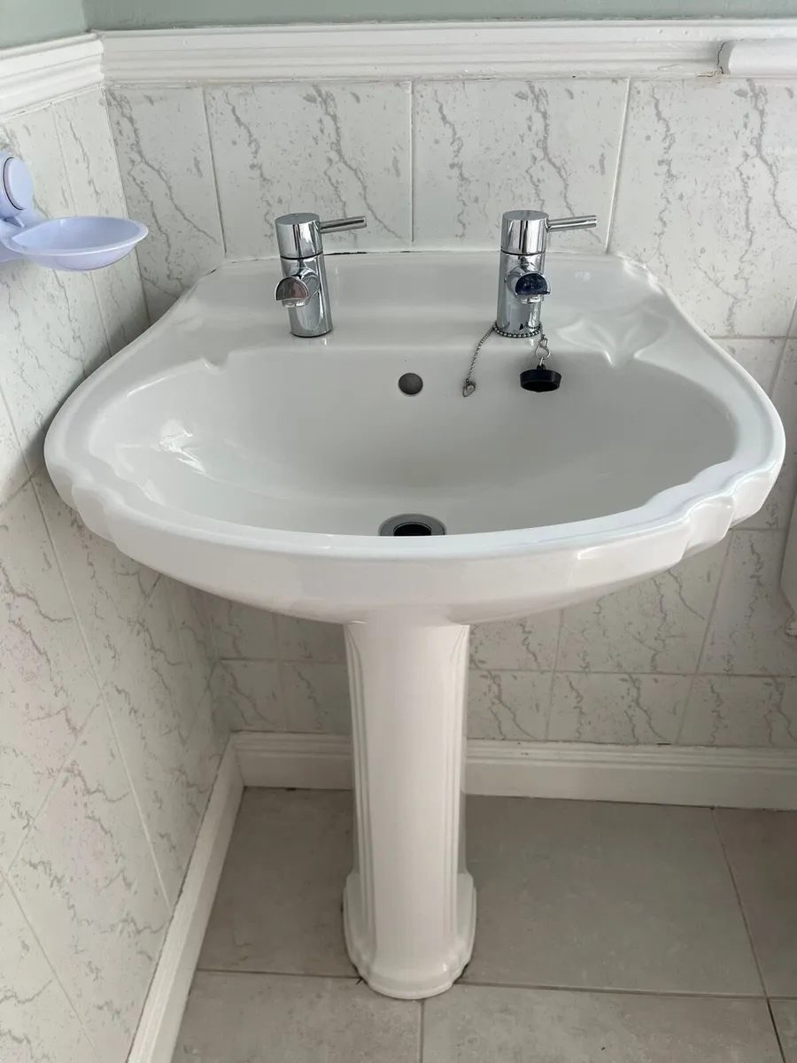 Like New Toilet, Washbasin Set - Image 2